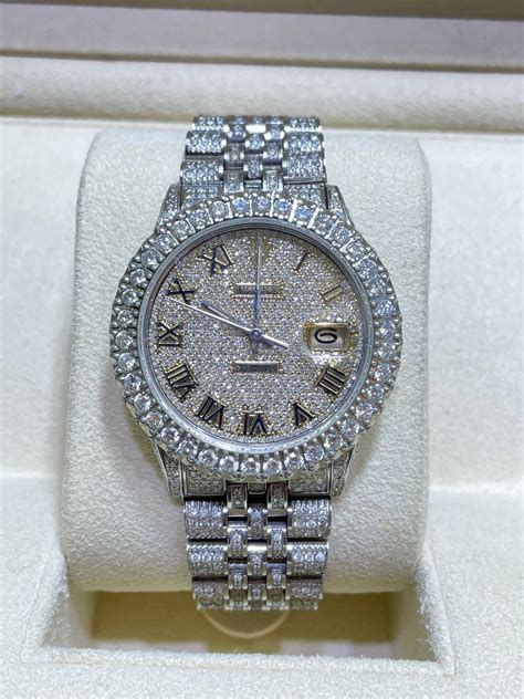 iced out rolex oyster perpetual|iced out Rolex jewelry.